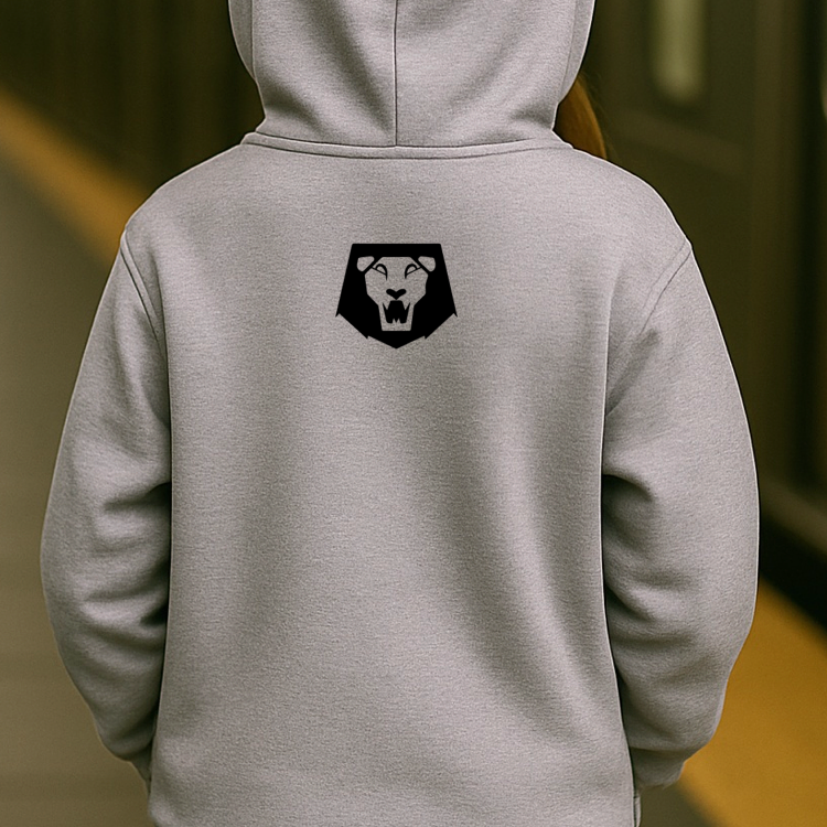 Youth K-Pop Demon Hunters Hooded Sweatshirt - Athletic Grey