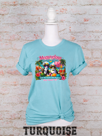 Meowvelous Summer Cats T-Shirt #1