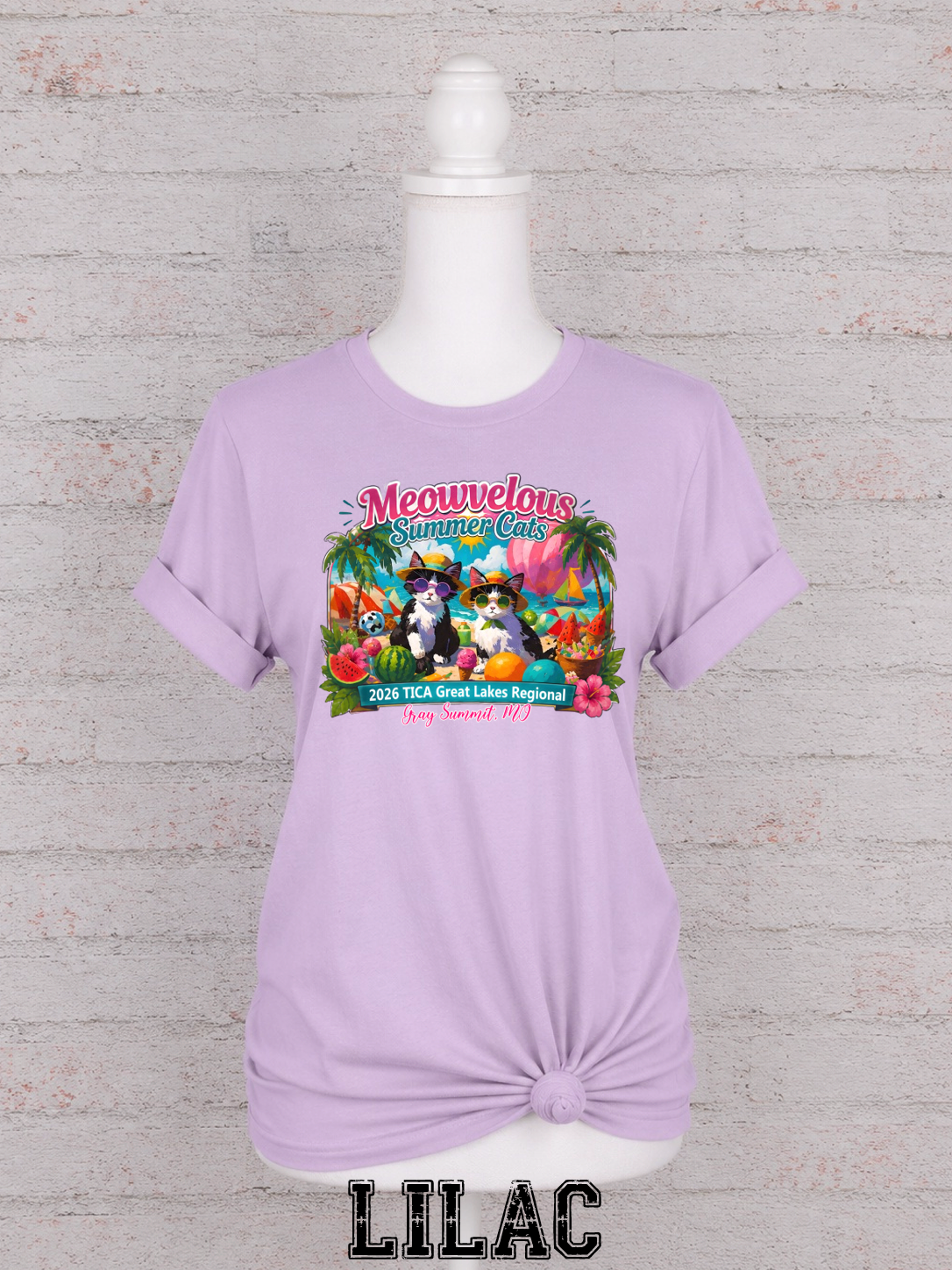 Meowvelous Summer Cats T-Shirt #1