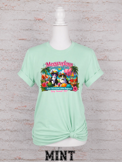 Meowvelous Summer Cats T-Shirt #1