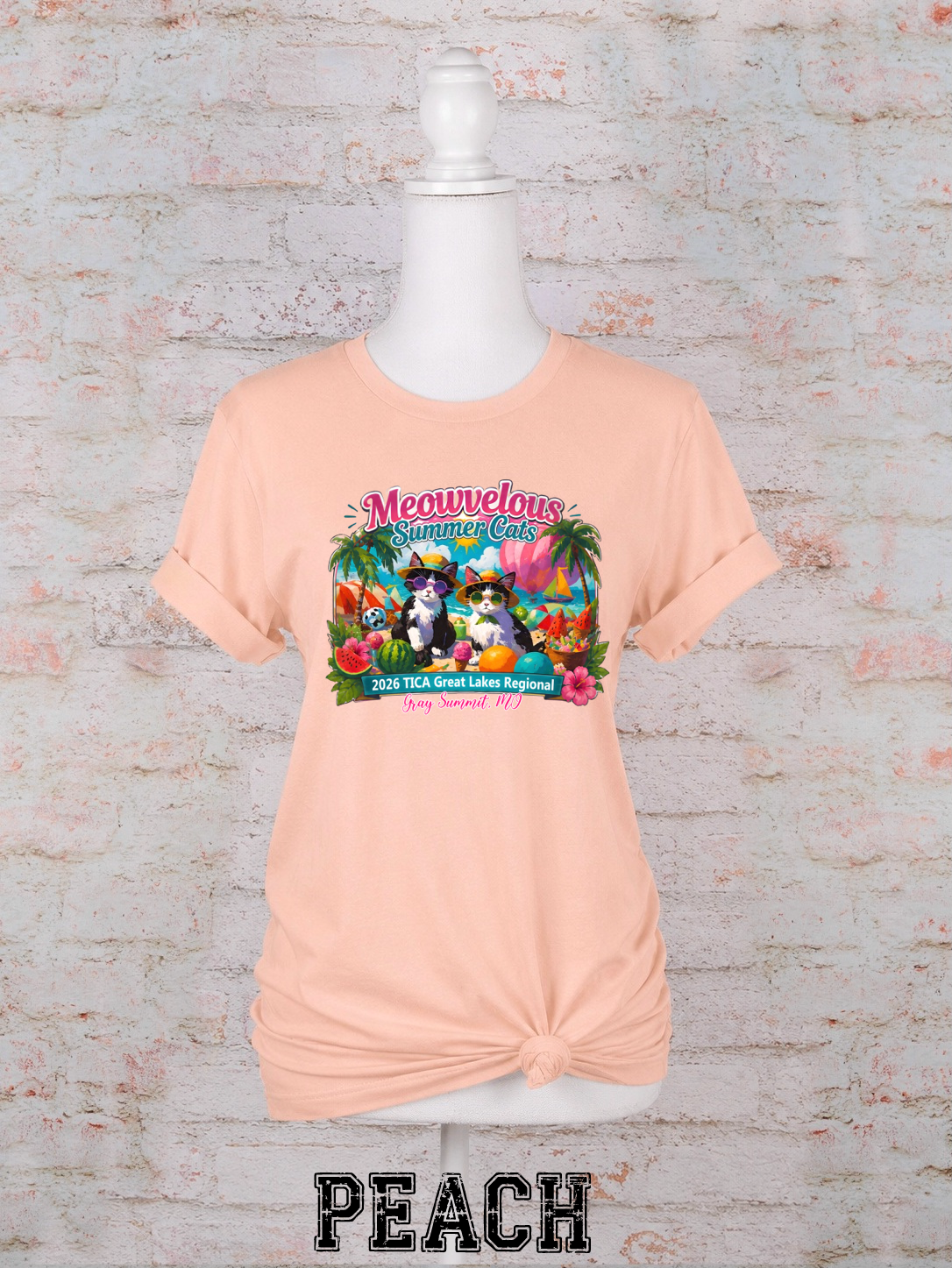 Meowvelous Summer Cats T-Shirt #1