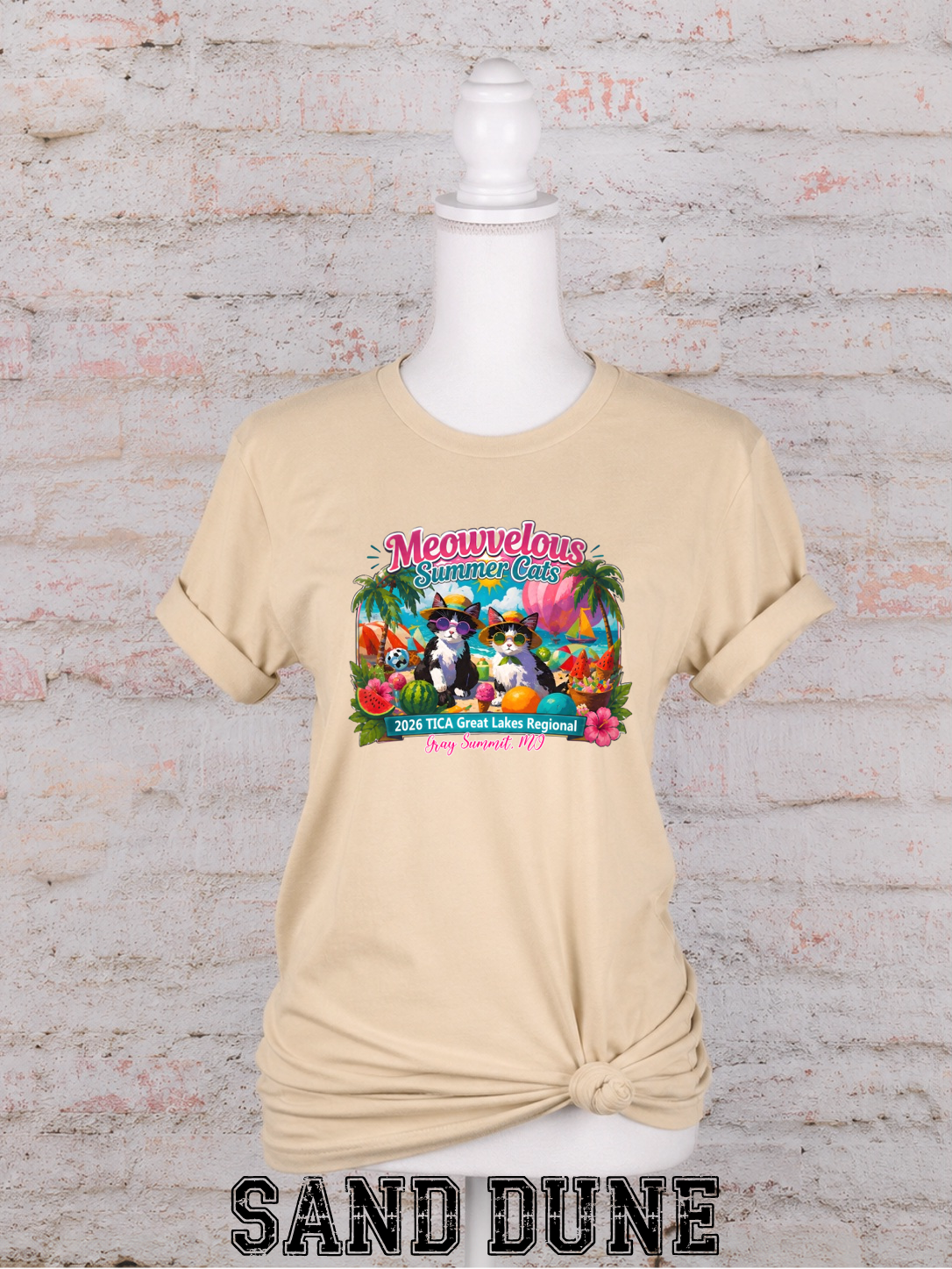 Meowvelous Summer Cats T-Shirt #1