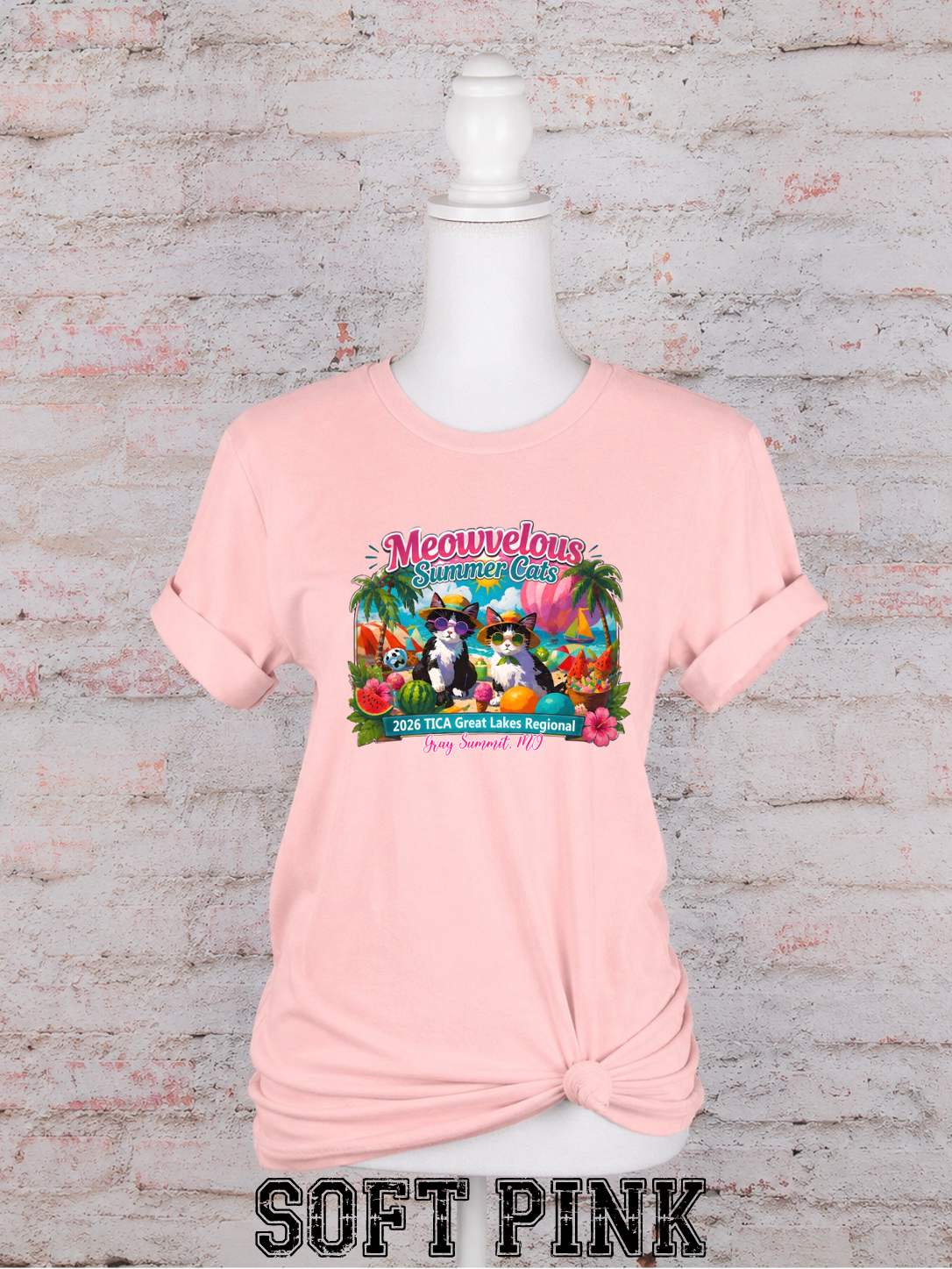 Meowvelous Summer Cats T-Shirt #1