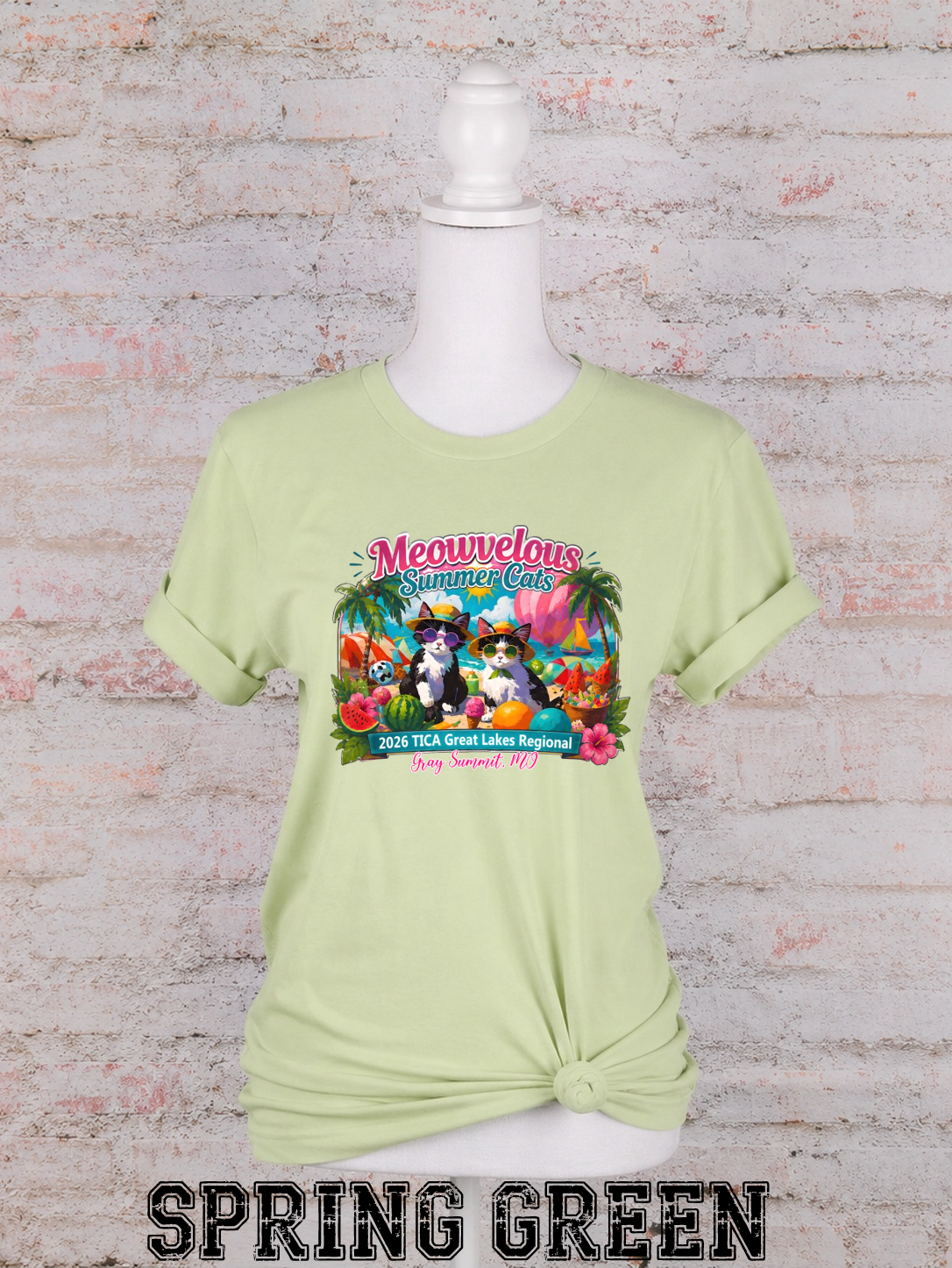 Meowvelous Summer Cats T-Shirt #1