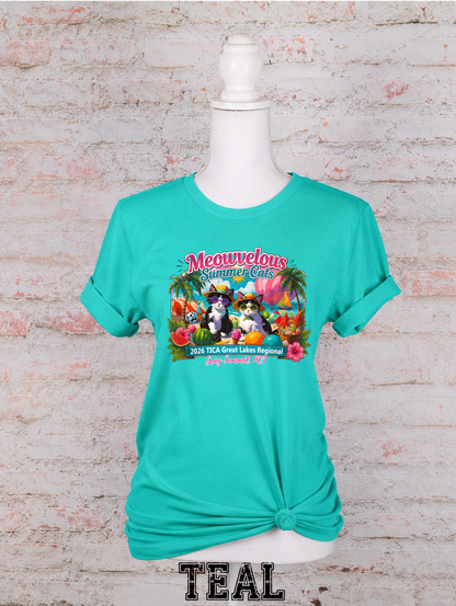 Meowvelous Summer Cats T-Shirt #1
