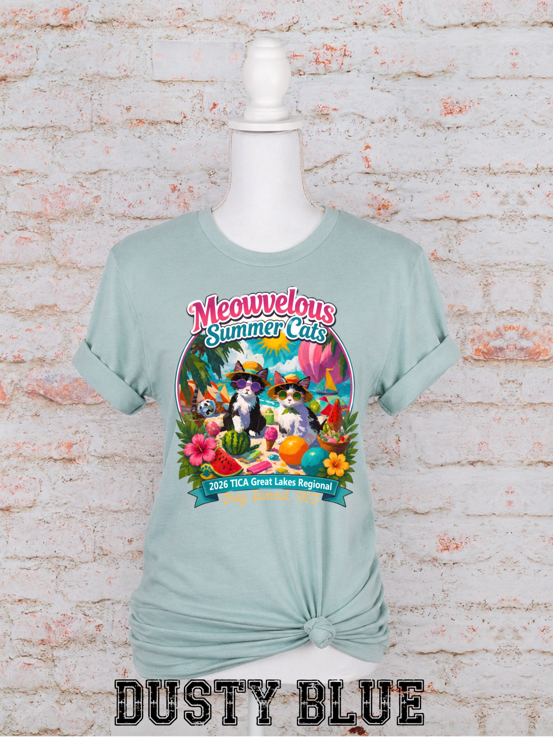 Meowvelous Summer Cats T-Shirt #2
