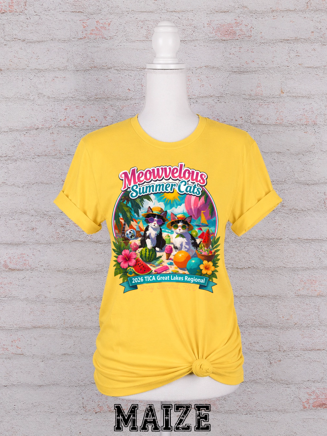 Meowvelous Summer Cats T-Shirt #2