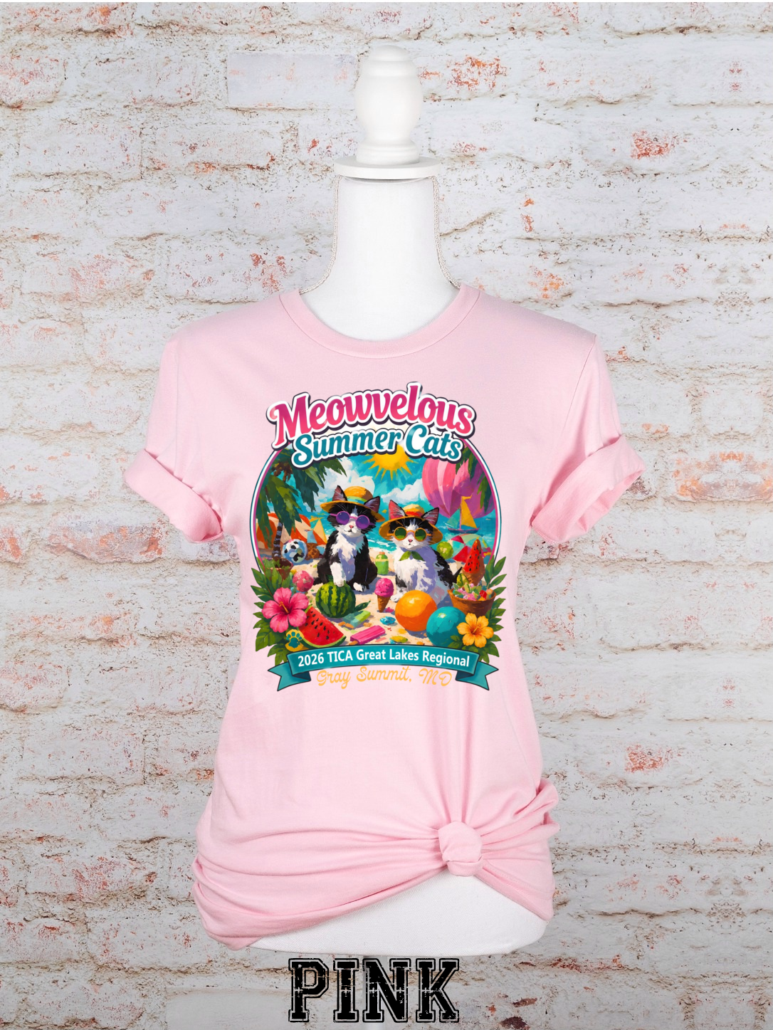 Meowvelous Summer Cats T-Shirt #2