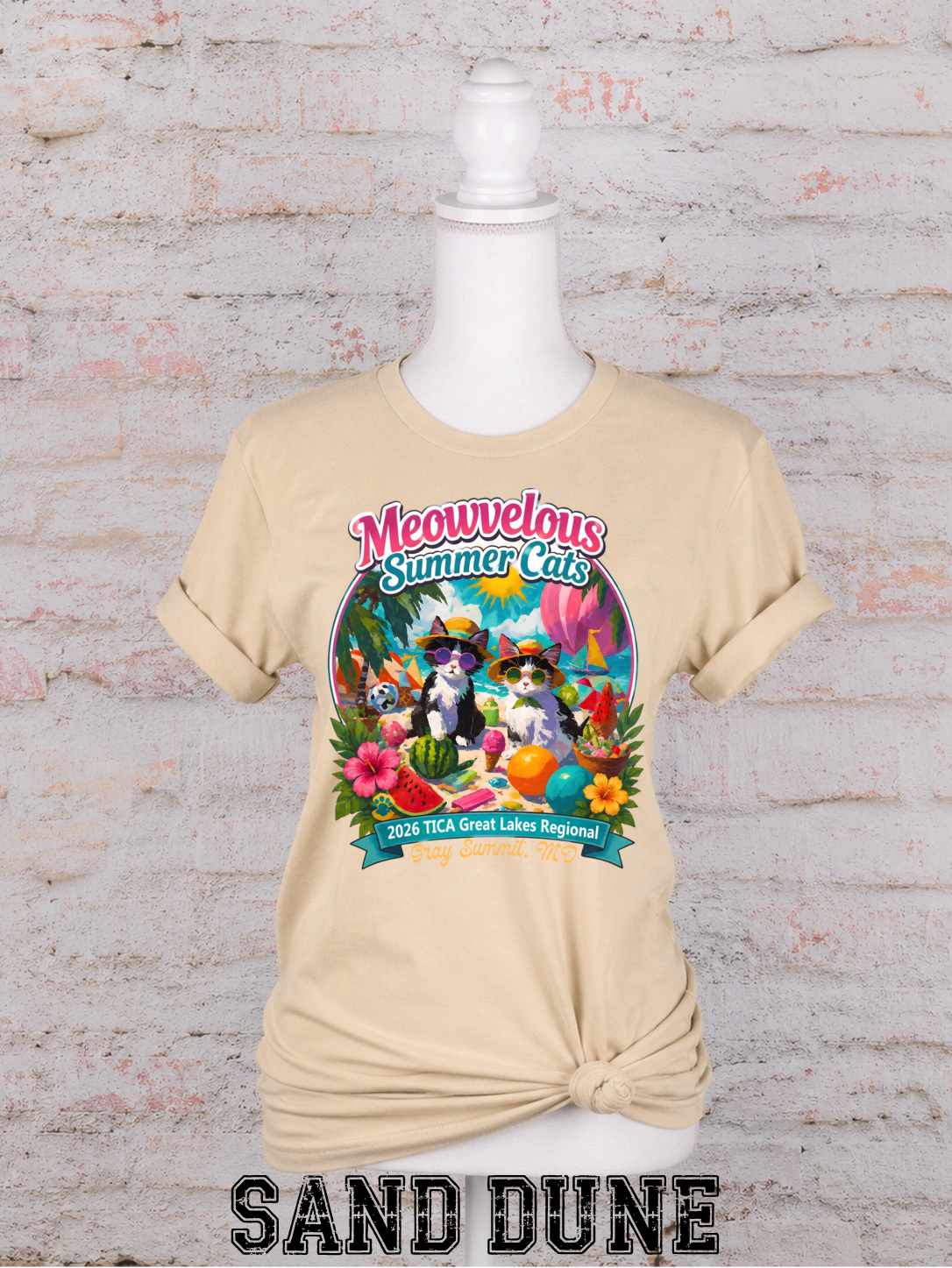 Meowvelous Summer Cats T-Shirt #2