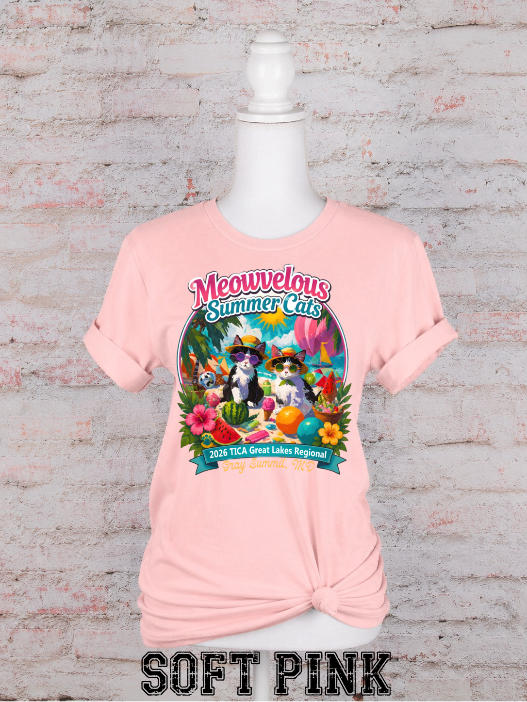 Meowvelous Summer Cats T-Shirt #2