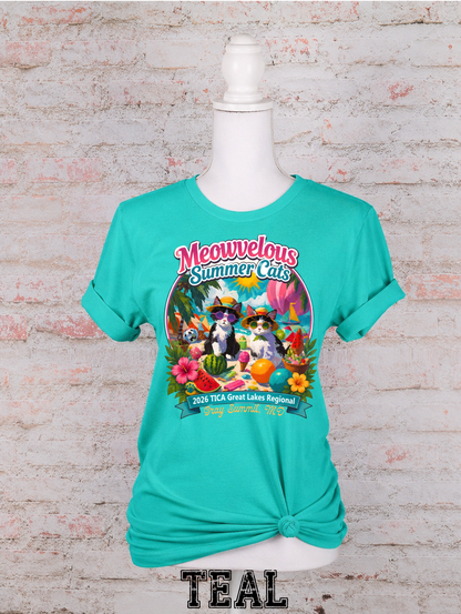 Meowvelous Summer Cats T-Shirt #2
