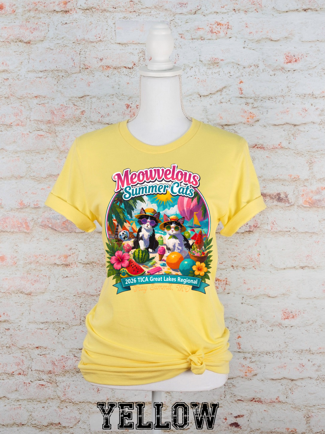Meowvelous Summer Cats T-Shirt #2