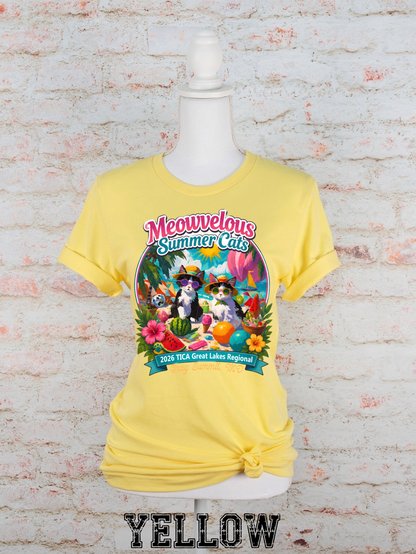 Meowvelous Summer Cats T-Shirt #2
