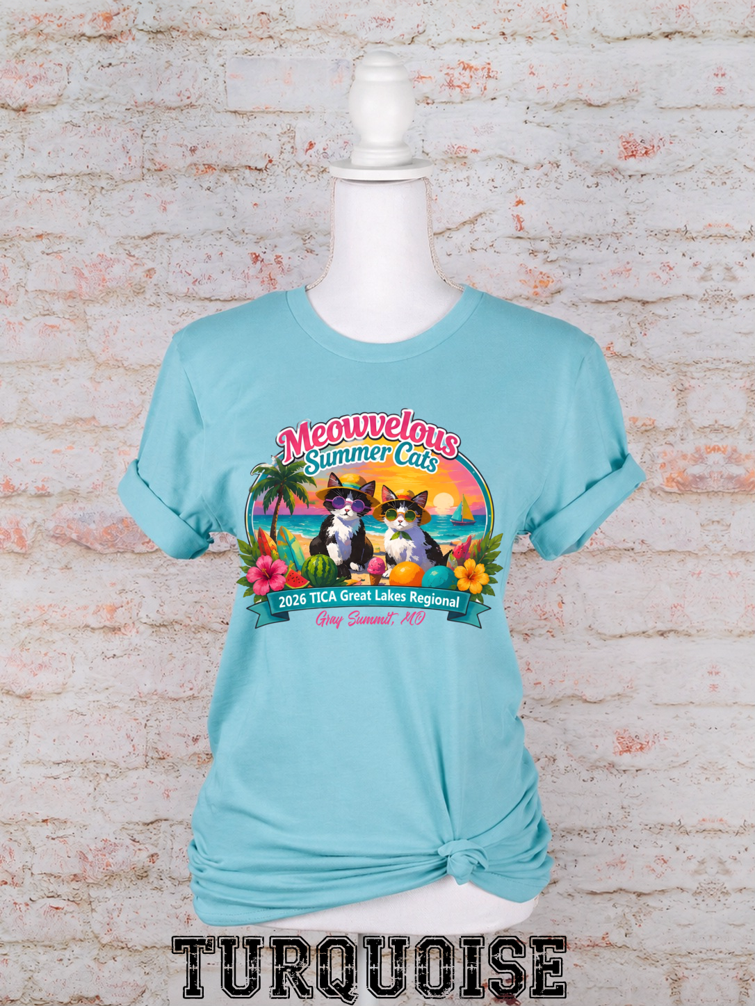 Meowvelous Summer Cats T-Shirt #3