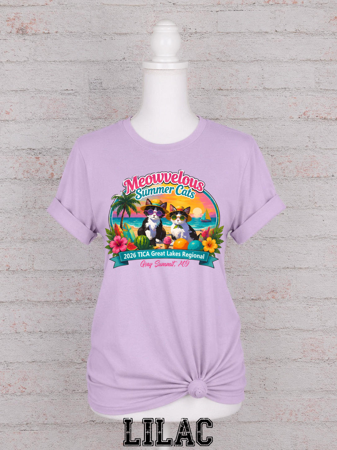 Meowvelous Summer Cats T-Shirt #3