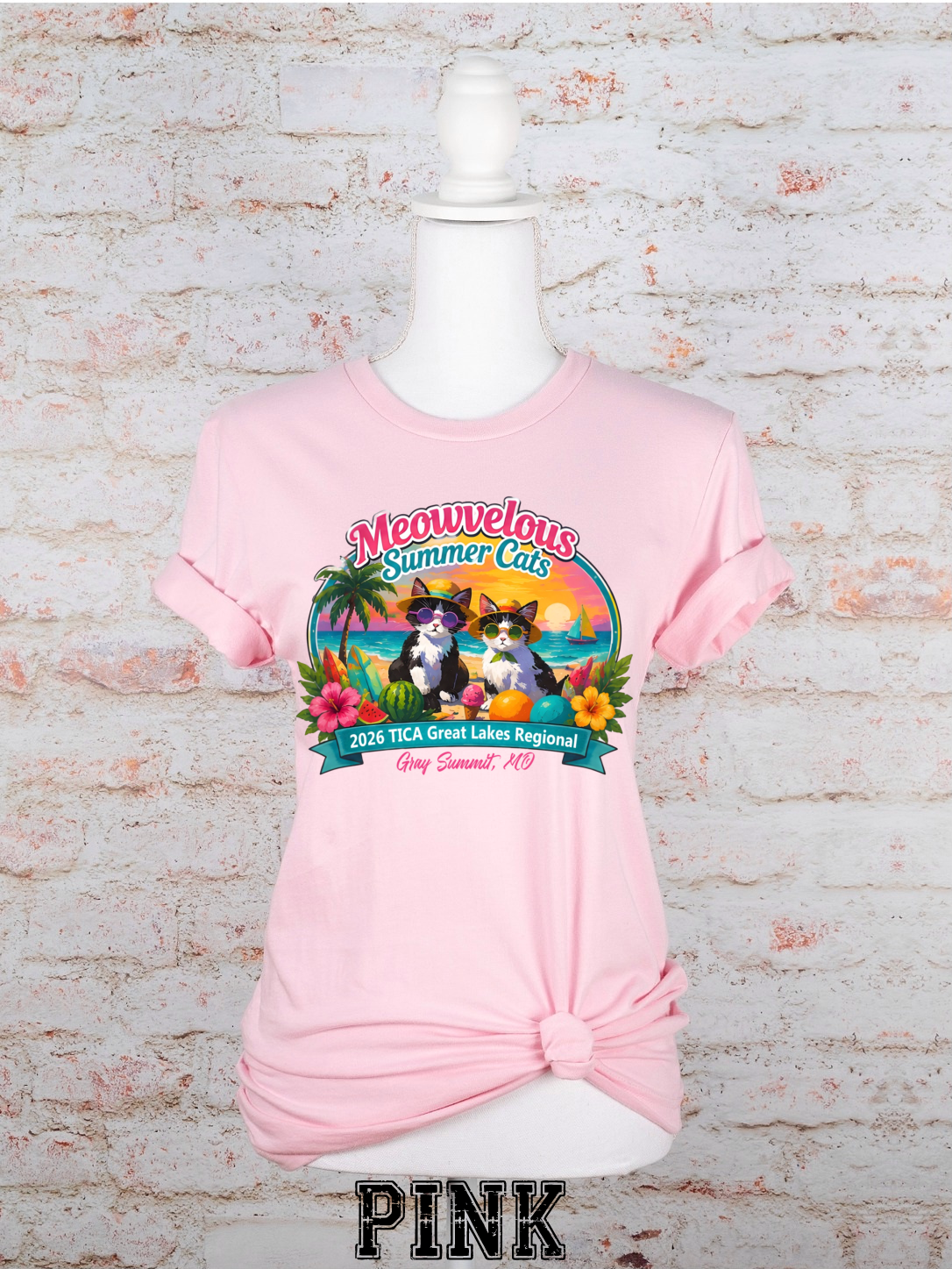 Meowvelous Summer Cats T-Shirt #3