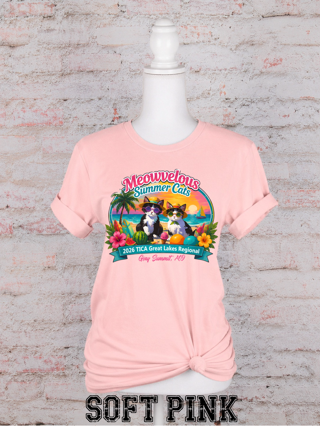 Meowvelous Summer Cats T-Shirt #3