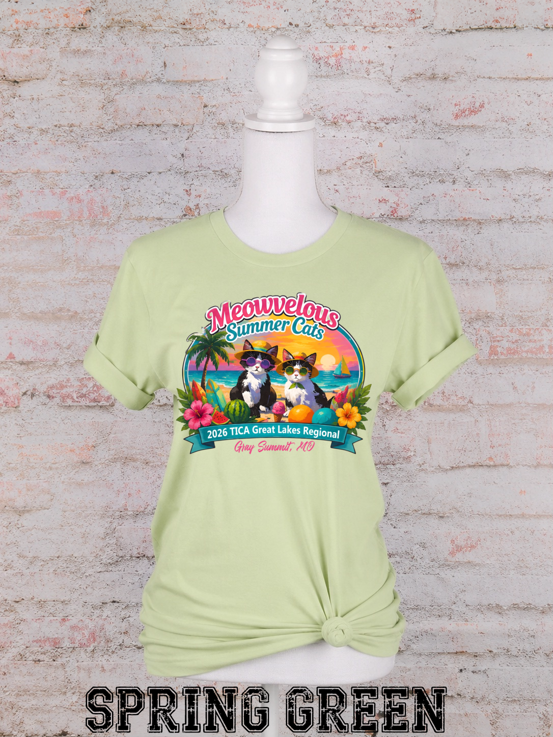 Meowvelous Summer Cats T-Shirt #3