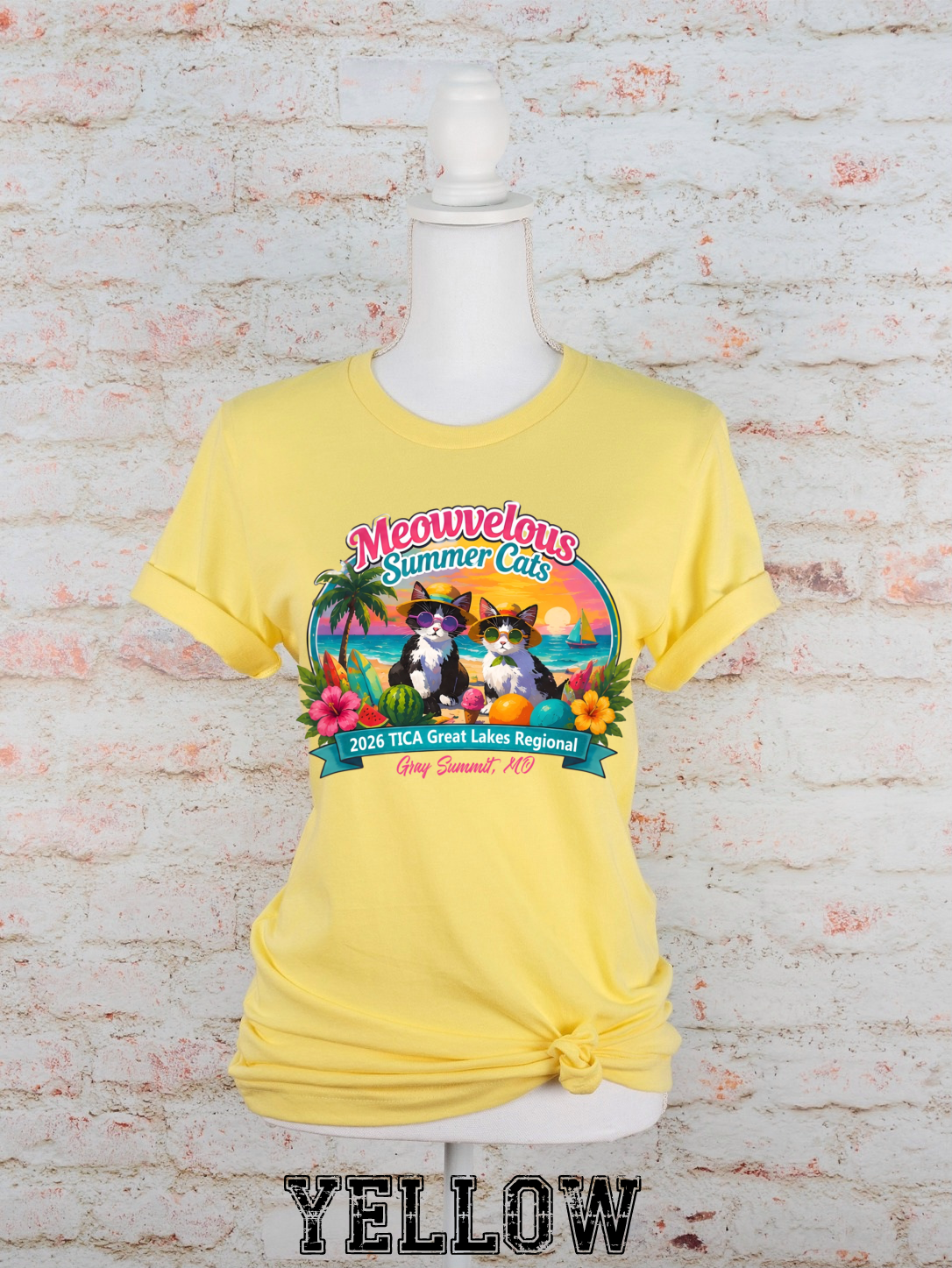 Meowvelous Summer Cats T-Shirt #3