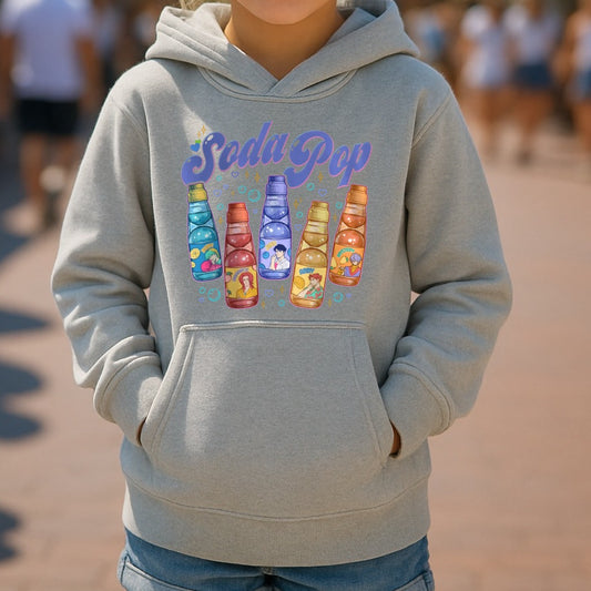 Youth K-Pop Demon Hunters Hooded Sweatshirt - Athletic Grey