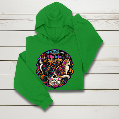 Youth Dia de los Muertos PracTICAl Cats Hoodie #1