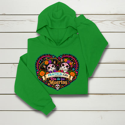 Youth Dia de los Muertos PracTICAl Cats Hoodie #3