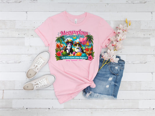 Meowvelous Summer Cats T-Shirt #1