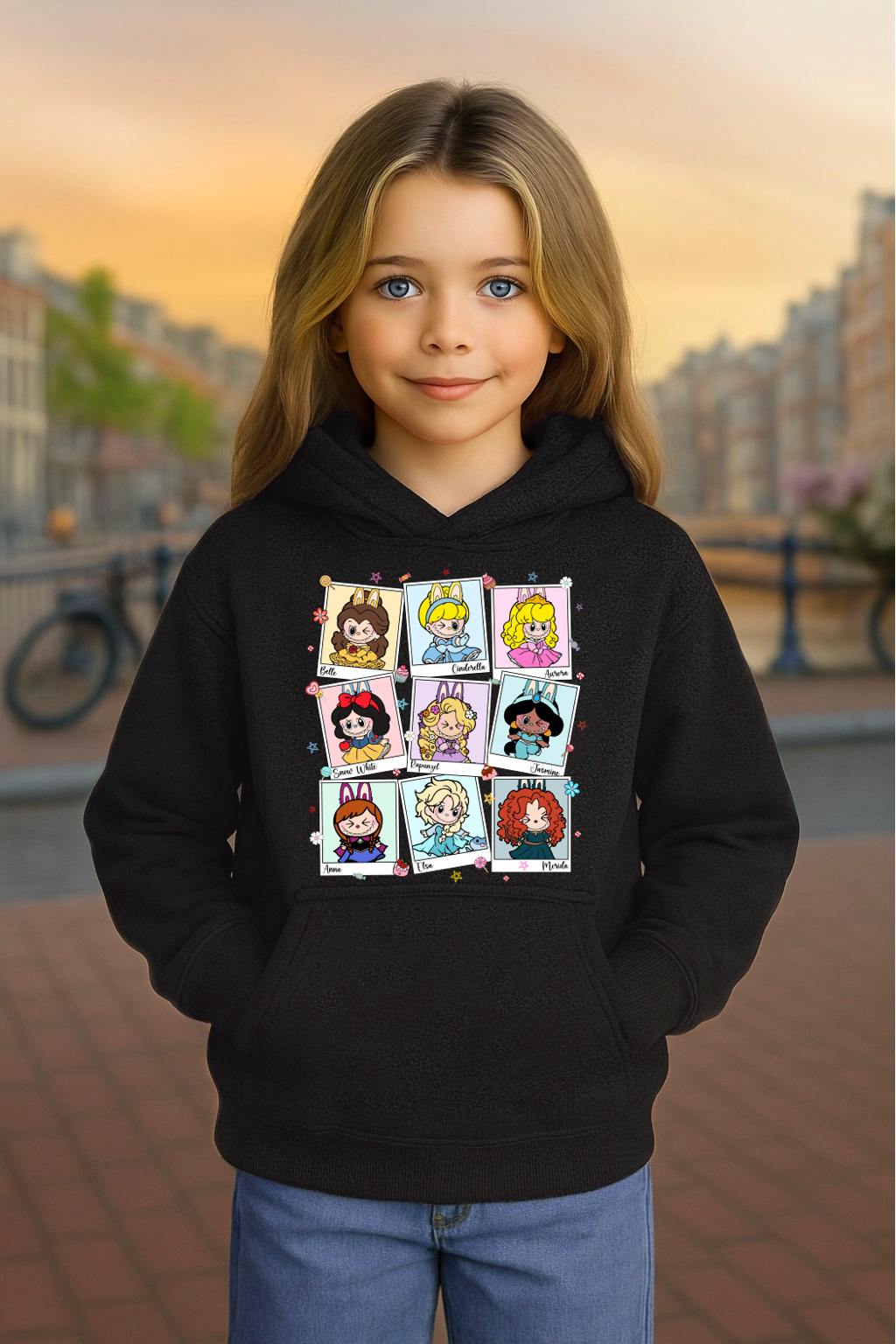 Youth Hoodie Labubu Monster Doll Hooded Sweatshirt Princess #6