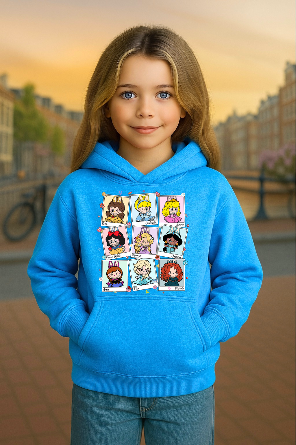Youth Hoodie Labubu Monster Doll Hooded Sweatshirt Princess #6