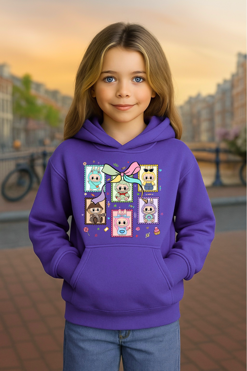 Youth Hoodie Labubu Monster Doll Hooded Sweatshirt #3