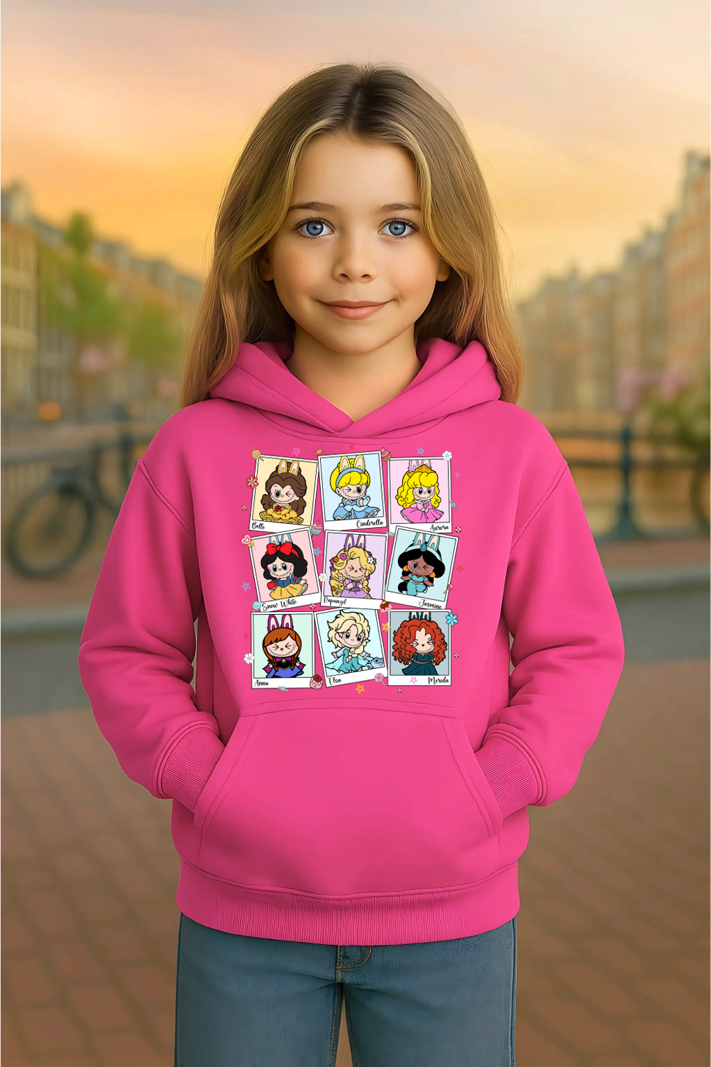 Youth Hoodie Labubu Monster Doll Hooded Sweatshirt Princess #6