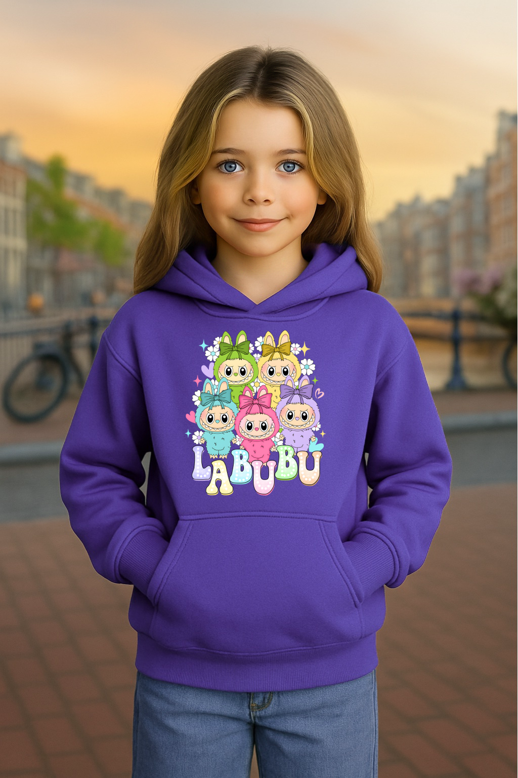 Youth Hoodie Labubu Monster Doll Hooded Sweatshirt #1